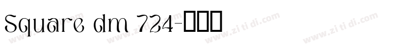 Square dm 724字体转换